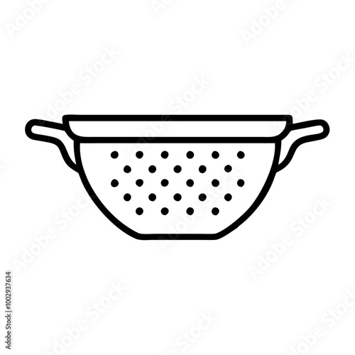 Minimalistic colander for draining food