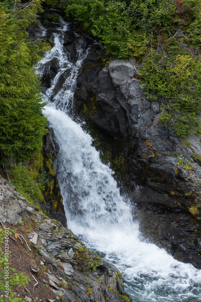 Narada Falls at Mount Rainier National Park, Oregon Narada Falls at Mount Rainier National Park, Oregon