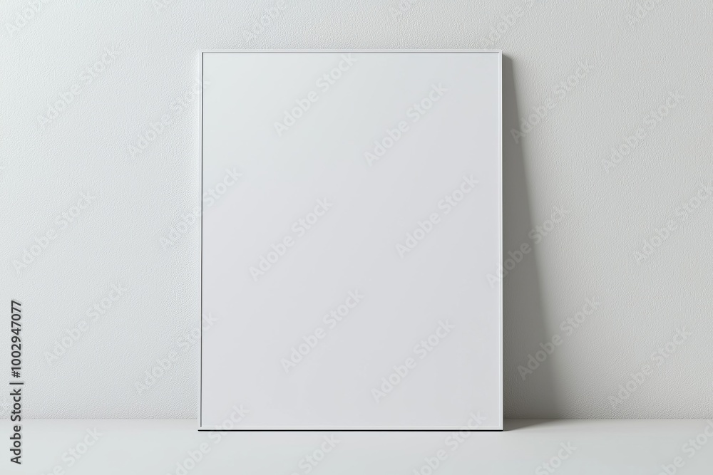 A3 Poster Mockup on White Background created with Generative AI A3 Poster Mockup on White Background created with Generative AI