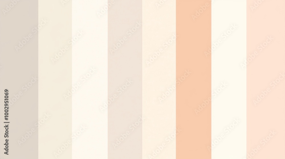 Simple, minimalist background featuring soft, delicate shades of peach, cream, and beige arranged in vertical stripes Simple, minimalist background featuring soft, delicate shades of peach, cream, and beige arranged in vertical stripes