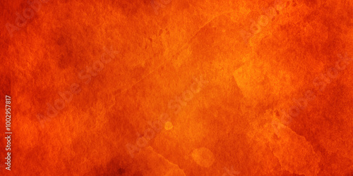 The pattern yellow wall texture of surface watercolor background. Seamless vintage light soft orange watercolor acrylic concrete surface texture. light Vintage yellow cement texture background. 