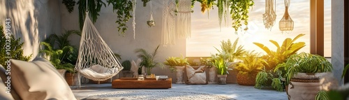 Bohemian Rooftop Garden wit...