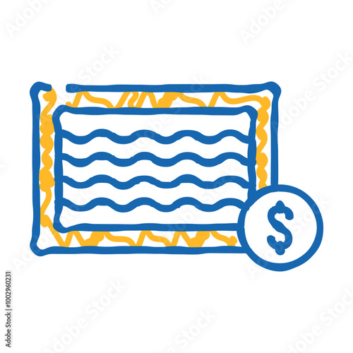 rainbow gif from nyan cat doodle icon sketch vector. rainbow gif from nyan cat sign. isolated symbol illustration