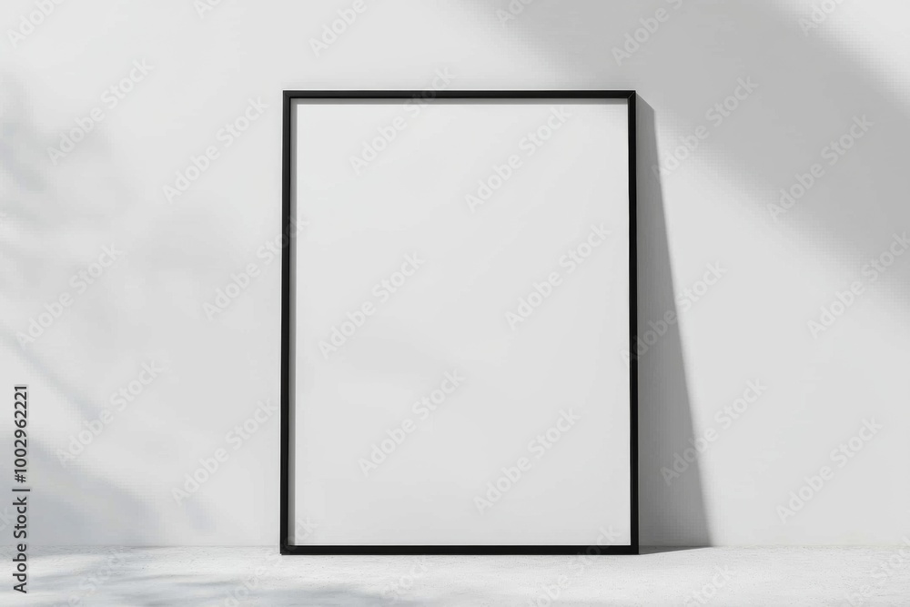 A3 Poster Mockup on White Background created with Generative AI A3 Poster Mockup on White Background created with Generative AI