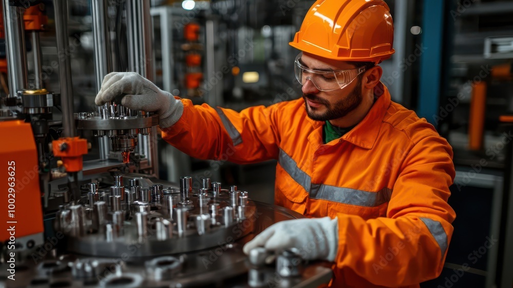 Factory engineer designing modular production cells for flexible manufacturing, factory engineer, modular manufacturing Factory engineer designing modular production cells for flexible manufacturing, factory engineer, modular manufacturing