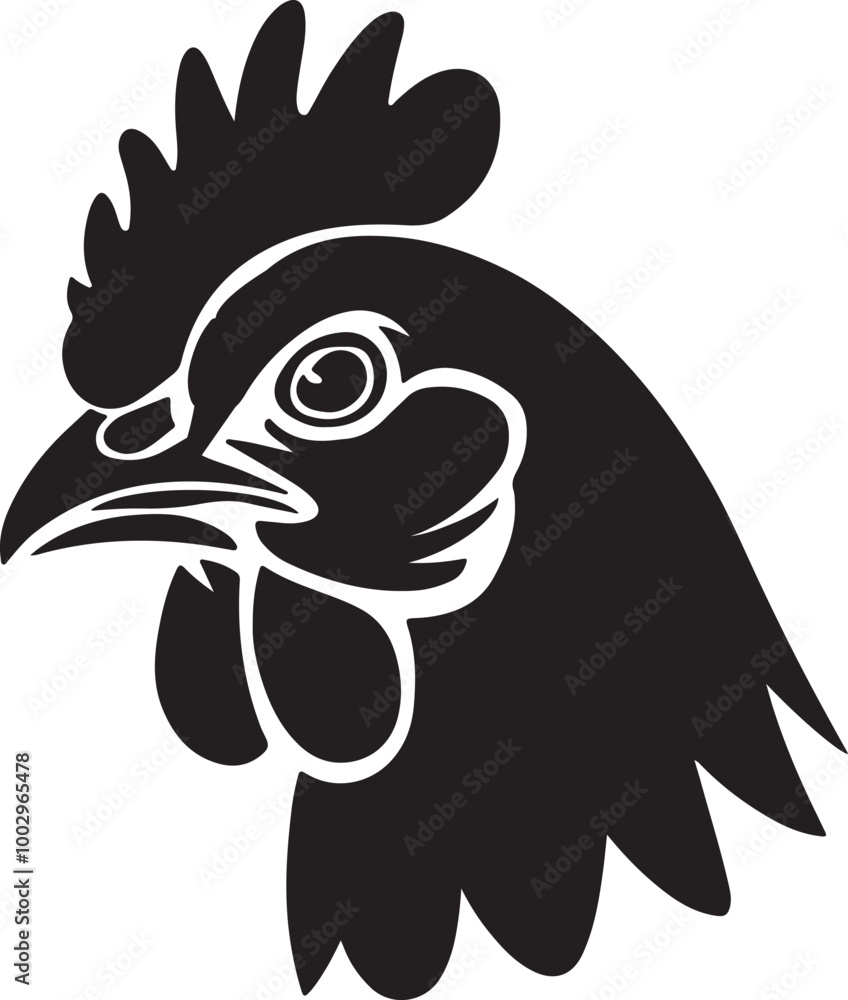 A chock Head Silhouette vector art A chock Head Silhouette vector art