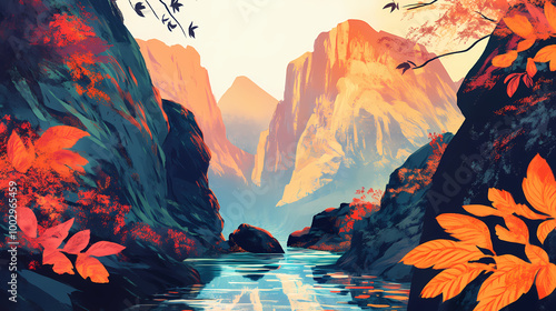 Hidden valley. Hidden Valley. Illustration