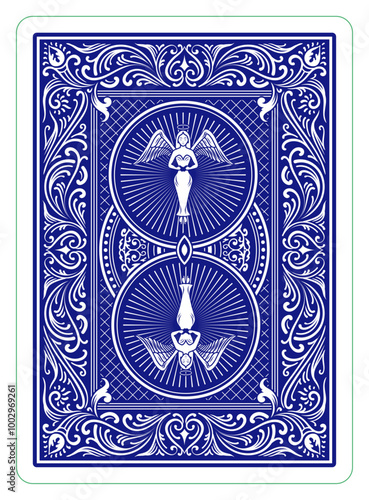 Classic playing card back design