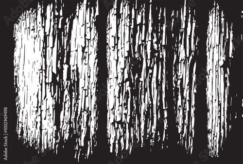 Old Weathered Rotten Cracked Square Timber Bollard, Bleached and Stained Blue, Vignette, Grunge Surface Texture Detail.