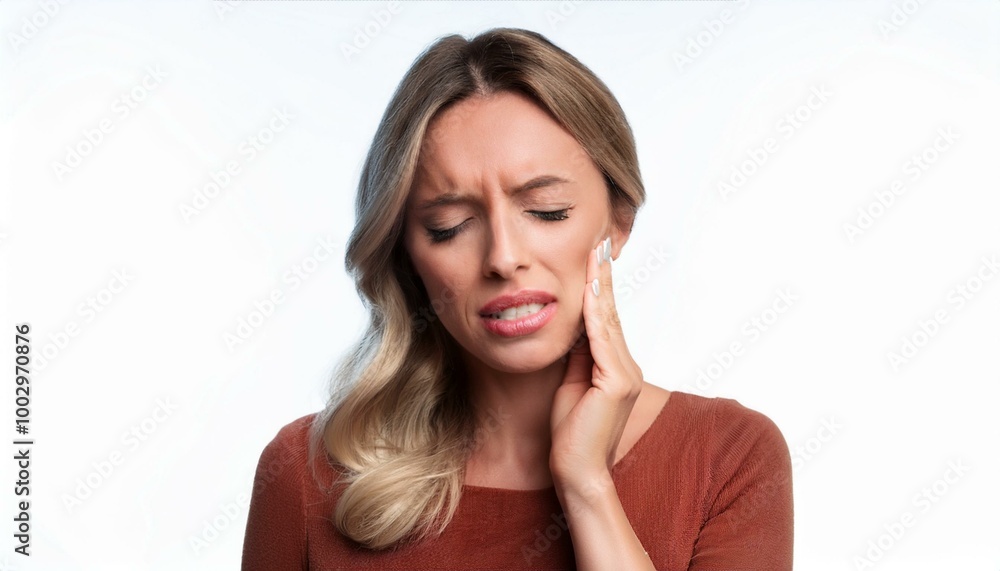 toothache. portrait of a woman holding her aching tooth toothache. portrait of a woman holding her aching tooth