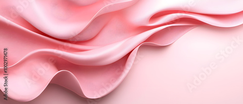 Wallpaper Mural Flowing pink abstract patterns forming a ribbon Torontodigital.ca
