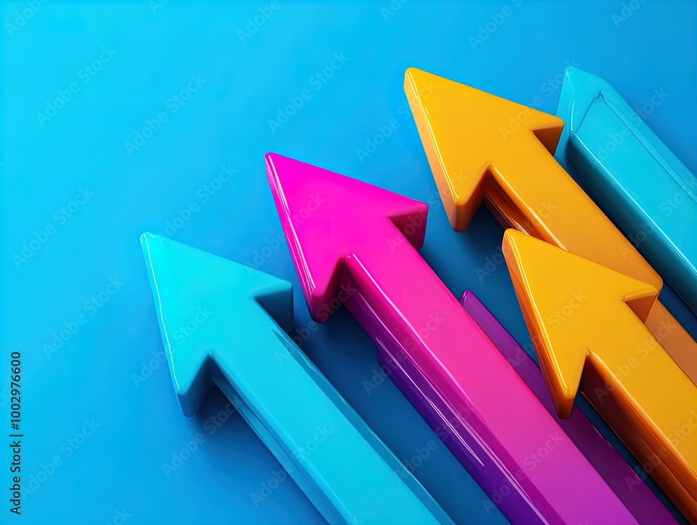 Vibrant Upward Arrows Poster: Energetic Gradient Design in Teal, Gold, Coral, Fuchsia & Lavender - Perfect for Sports Interiors and Motivational Spaces! Vibrant Upward Arrows Poster: Energetic Gradient Design in Teal, Gold, Coral, Fuchsia & Lavender - Perfect for Sports Interiors and Motivational Spaces!