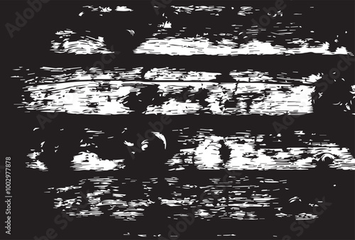 Old Weathered Rotten Cracked Square Timber Bollard, Bleached and Stained Blue, Vignette, Grunge Surface Texture Detail.