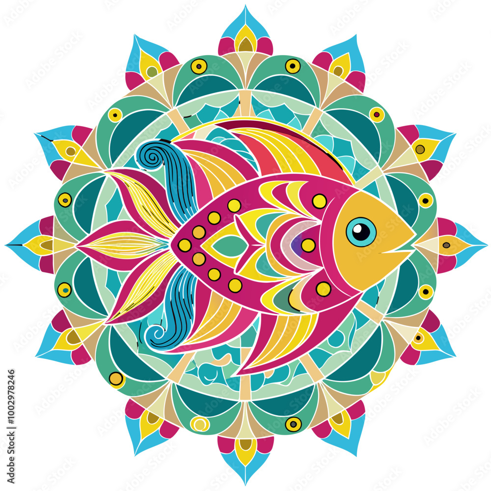 Obraz premium Fish vector illustration design,awesome Fish svg,Fish high resolution printable artwork