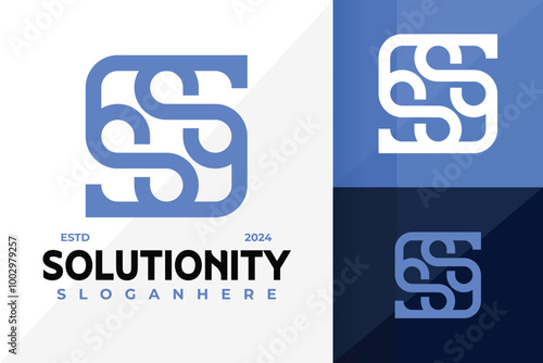 Letter S Infinity Logo Icon Vector Design. Creative simple logos designs illustration