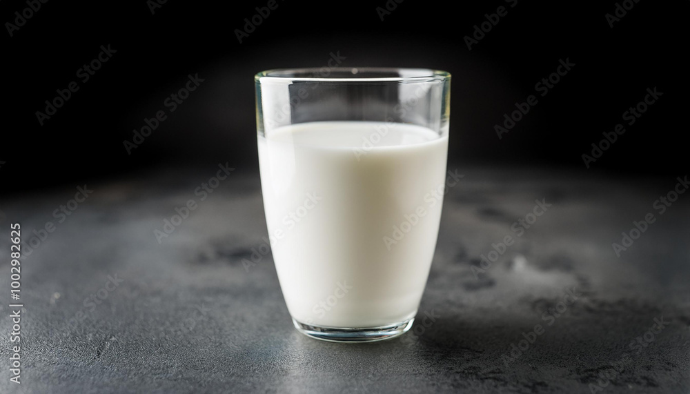 Glass of fresh milk or kefir, cement table. Tasty drinking yogurt. Delicious beverage for breakfast Glass of fresh milk or kefir, cement table. Tasty drinking yogurt. Delicious beverage for breakfast