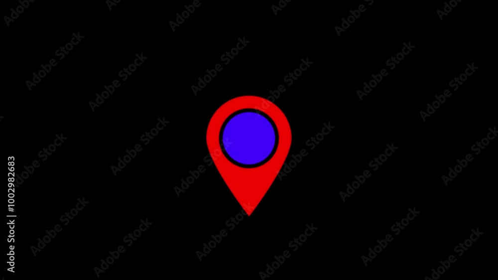 location icon isolated on black background. abstract motion background new radio wave. location icon isolated on black background. abstract motion background new radio wave.