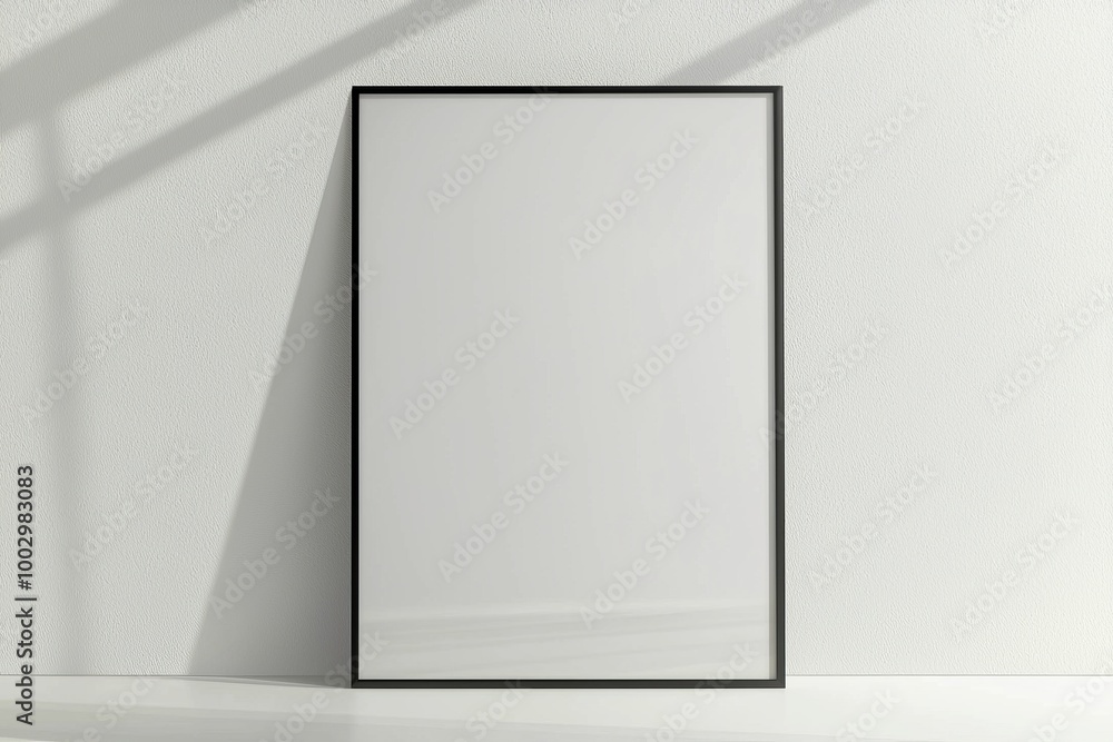 A3 Poster Mockup on White Background created with Generative AI A3 Poster Mockup on White Background created with Generative AI
