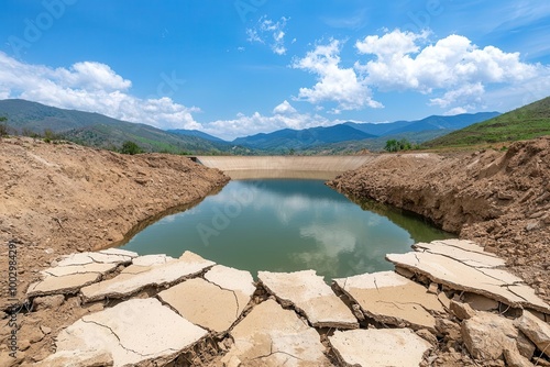 Seismic retrofitting of dams to reinforce structures in earthquake-prone areas, dam, disaster resilience photo