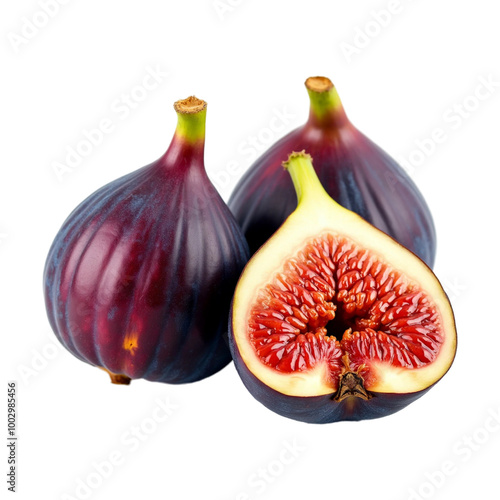figs isolated on white and transparent image