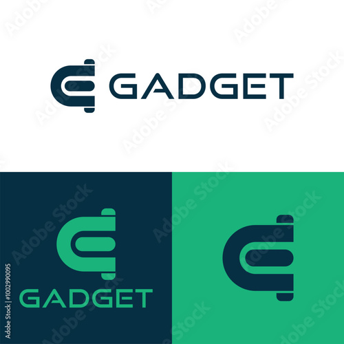 G letter gadget logo. Gadget store, gadget service simple logo template

