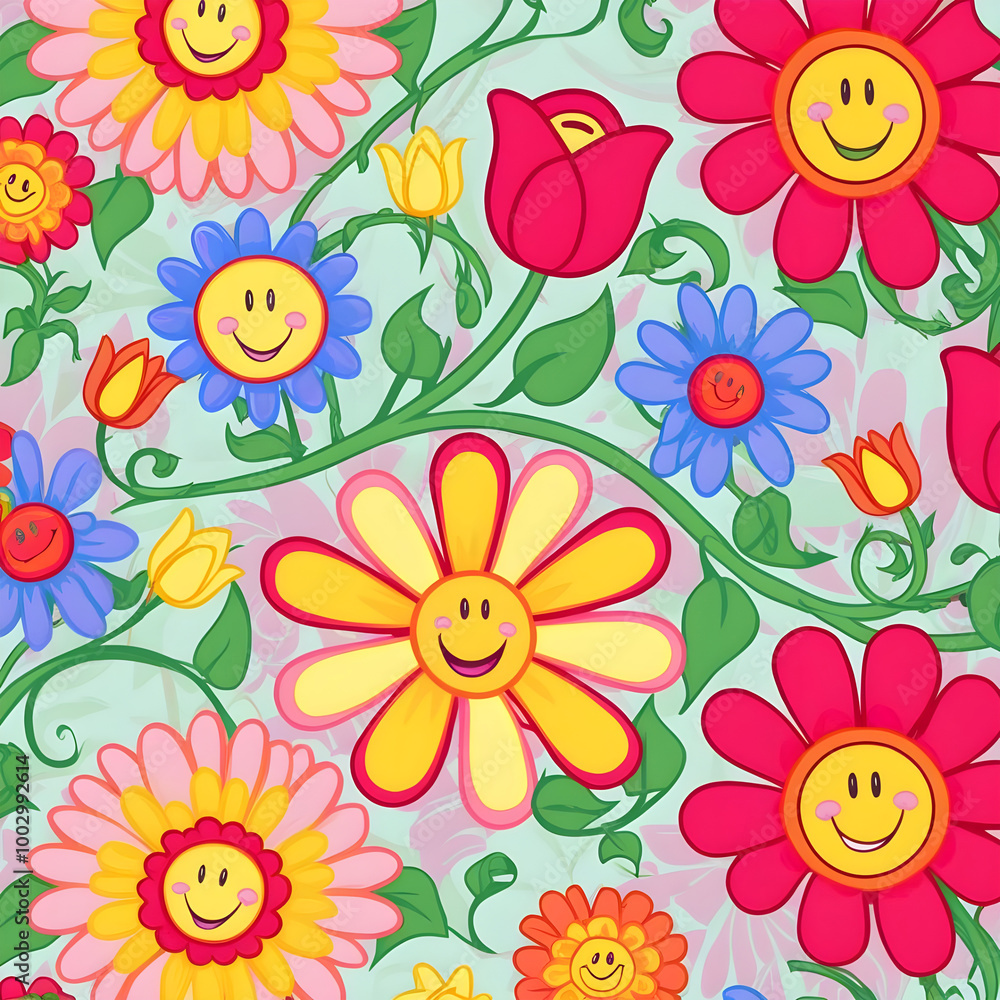 Fototapeta premium Florals And Botanicals Flower Illustration Pattern Background Design