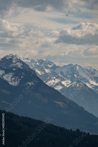 An extraordinary mountain landscape with the Alps in Germany