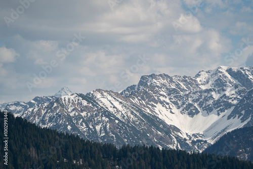 An extraordinary mountain landscape with the Alps in Germany