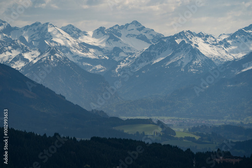An extraordinary mountain landscape with the Alps in Germany