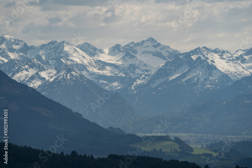 An extraordinary mountain landscape with the Alps in Germany