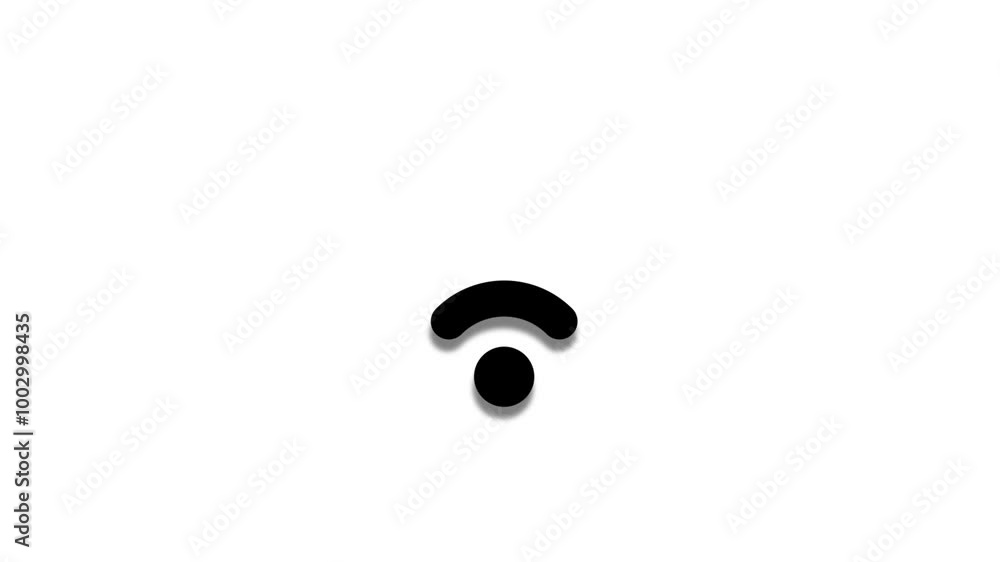 Wifi signals gradient sign spreading animation Wifi signals gradient sign spreading animation