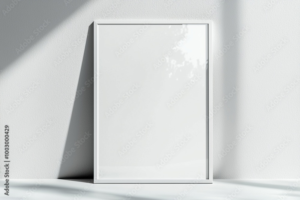 A3 Poster Mockup on White Background created with Generative AI A3 Poster Mockup on White Background created with Generative AI