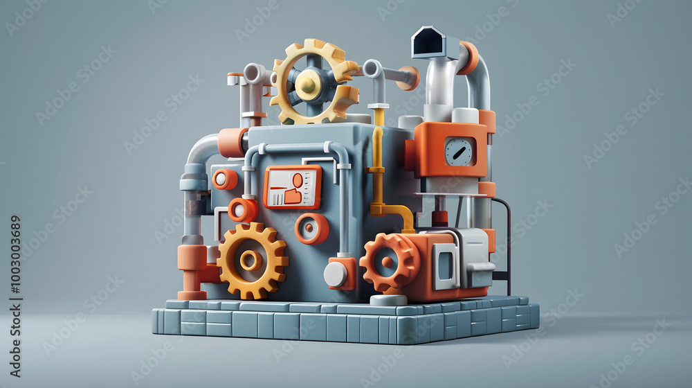 Fototapeta premium Design Engineering Icon Industrial Design 3D