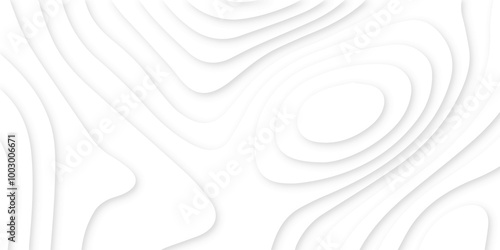 Abstract modern 3d Paper cut white background .white waves background ,paper art style, flyers posters prints .geometric background overlap layer.	
