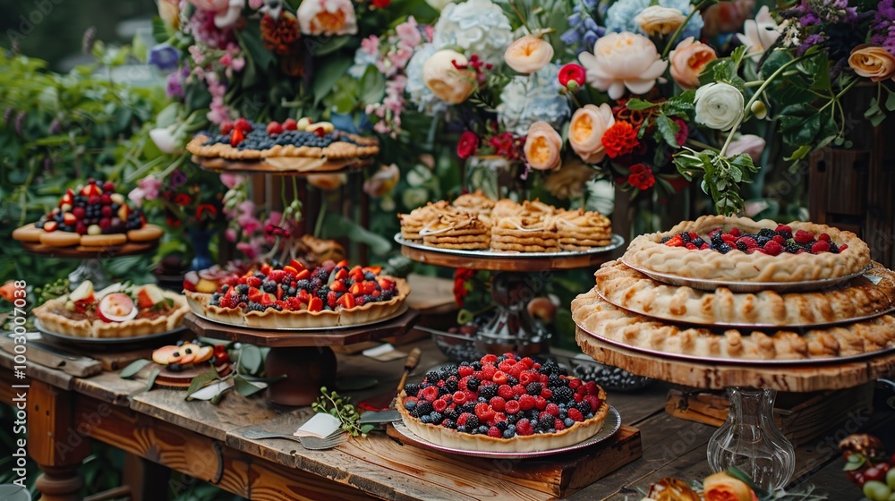 Rustic Wedding Dessert Table