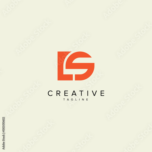 Abstract LS SL Letter Modern Monogram Style Logo Design. Initial vector template.
