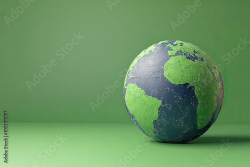 A 3D illustration symbolizing global environmental awareness and Earth Day.