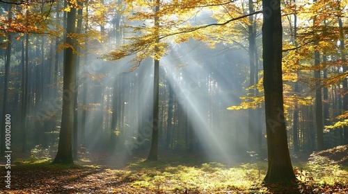 beautiful autum colors in the forest. photo