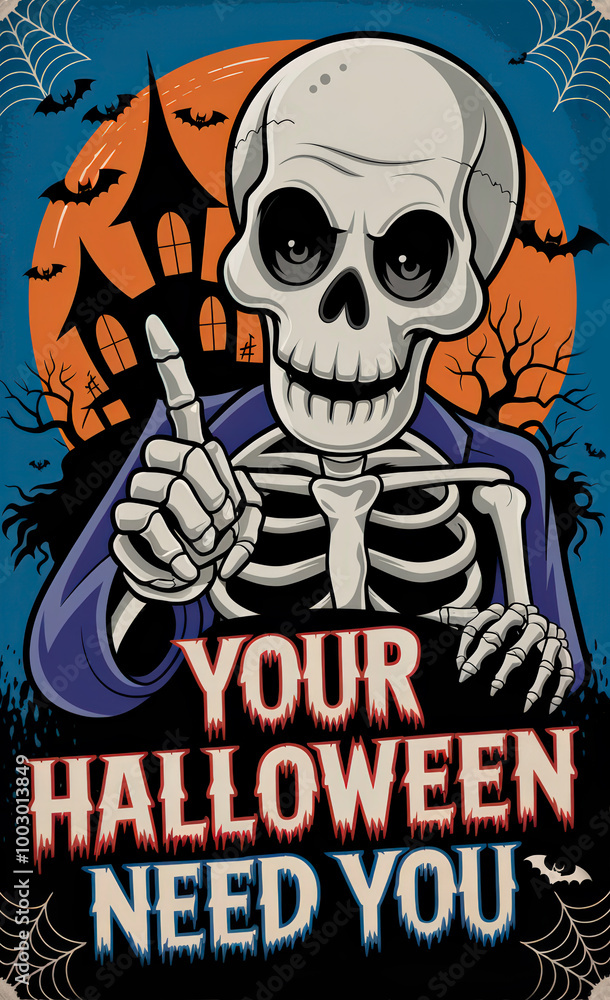 Halloween skeleton in a hoodie with the text Your Halloween Need You. death, skull, skeleton, ghost, hoodie, scythe, kill, scare, Halloween, scary, dark, holiday, smile, gesture Halloween skeleton in a hoodie with the text Your Halloween Need You. death, skull, skeleton, ghost, hoodie, scythe, kill, scare, Halloween, scary, dark, holiday, smile, gesture