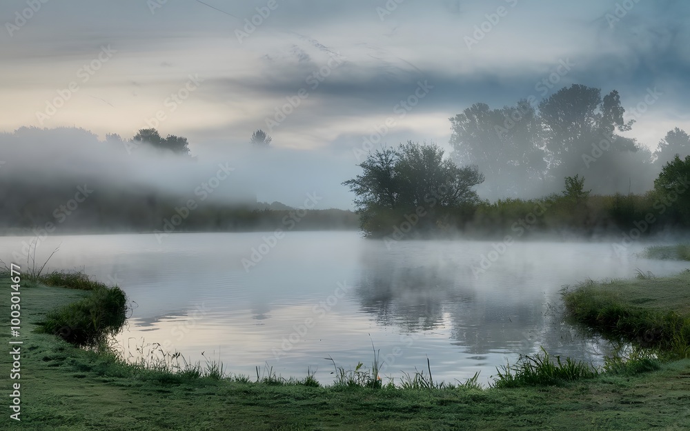 misty morning on the river misty morning on the river