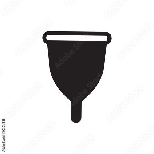 menstrual cup icon vector eps
