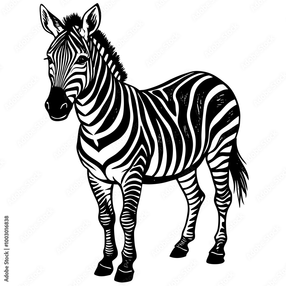 Fototapeta premium zebra vector illustration