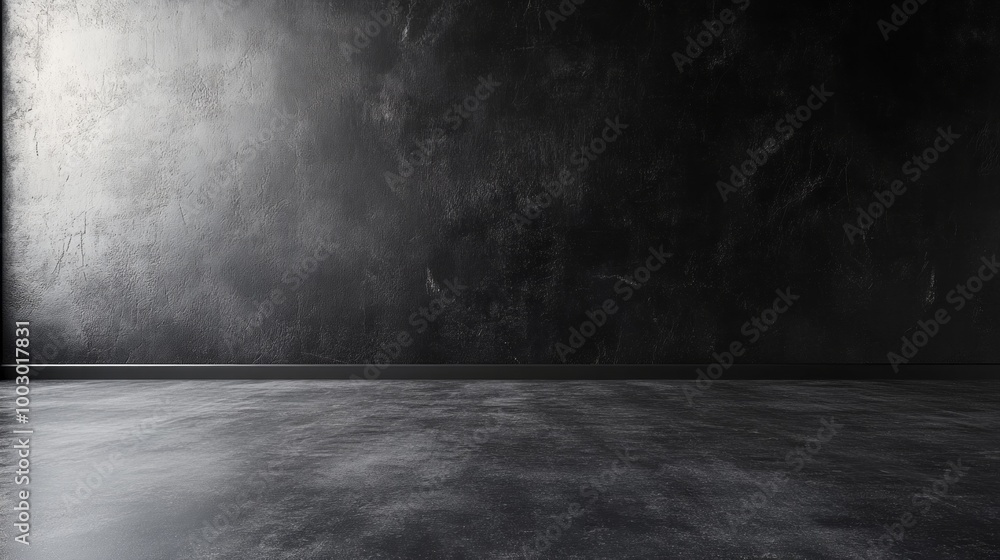 A black wall with a white line on it A black wall with a white line on it