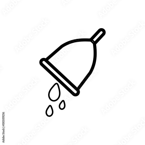 empty menstrual cup icon vector eps illustration