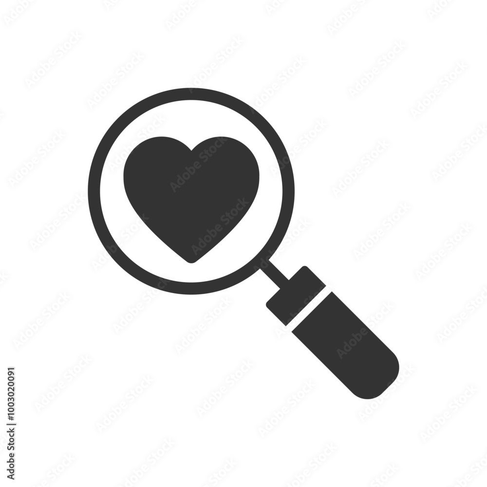 Love Search Icon Love Search Icon