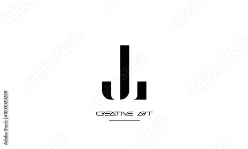 JL, LJ, J, L abstract letters logo monogram photo