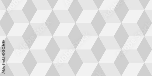 Vector geometric minimal cube hexagon surface texture design. white block and mete glossy thin smooth structure isometric grid banner and wallpaper.	
