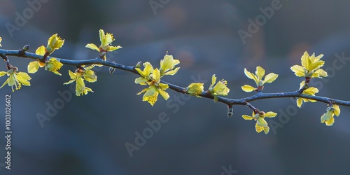 Spring Blooming Witch Hazel Branch Scientific Classification Corylopsis spicata photo