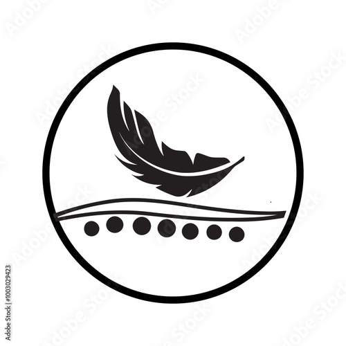 feather care icon vector eps