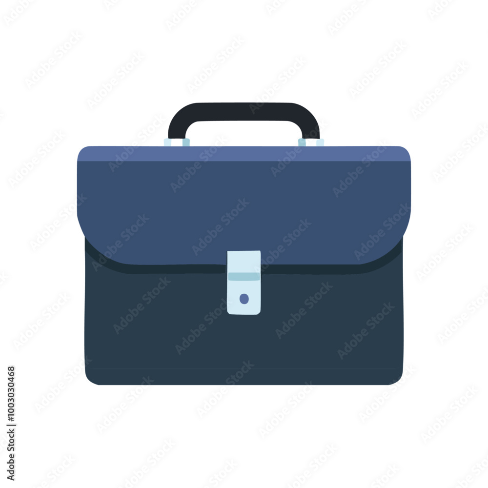 Professional Dark Briefcase Vector Illustration Professional Dark Briefcase Vector Illustration